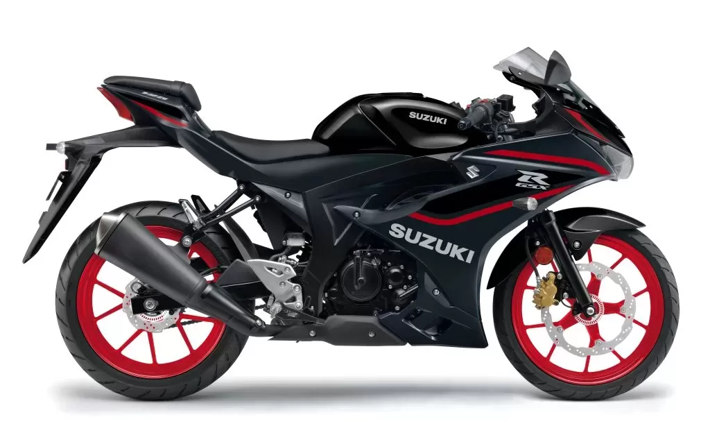 Suzuki GSX-R125 Black Studio Side View